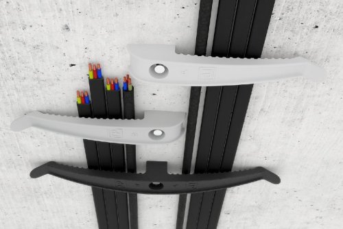 Держатель ( Скоба ) кабеля двусторонний для прямого монтажа серый (1 штука) Промрукав картинка